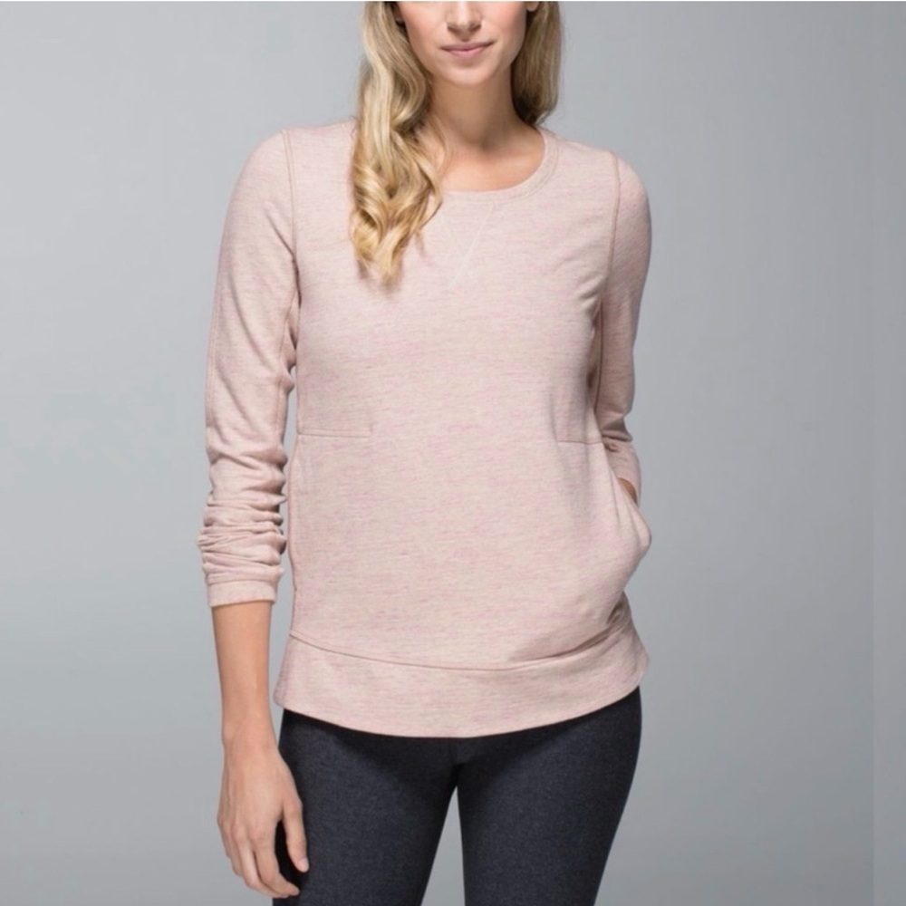 Lululemon Pink Exhalation Pullover II Sweatshirt
